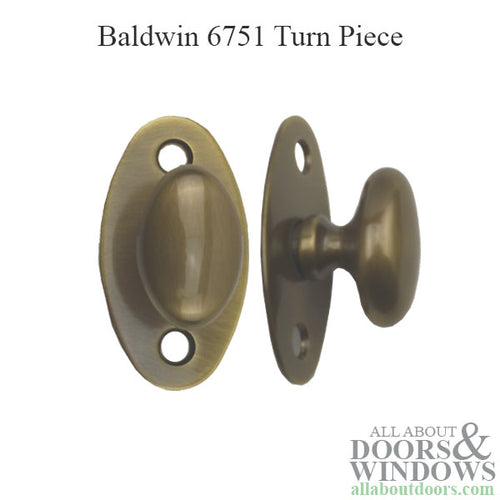 Baldwin 6751 Turn Piece - Polished Bronze - Baldwin 6751 Turn Piece - Polished Bronze