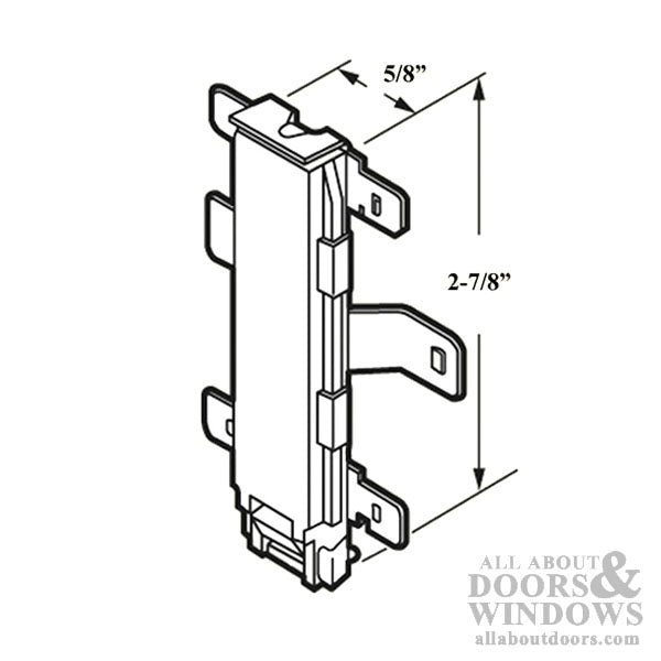 5/8 Inch Nylon Bottom Mount Guide Non-Handed - 5/8 Inch Nylon Bottom Mount Guide Non-Handed