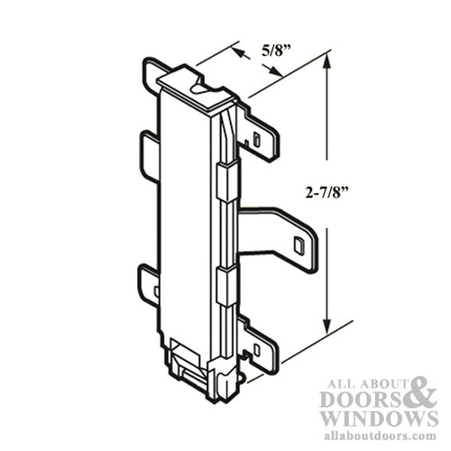 5/8 Inch Nylon Bottom Mount Guide Non-Handed - 5/8 Inch Nylon Bottom Mount Guide Non-Handed