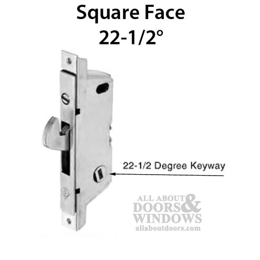 Adams Rite Mortise Lock 22.5 Slot - Square Face