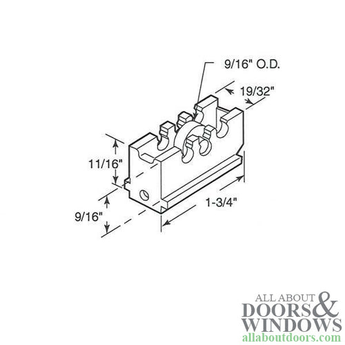 Roller Assembly (Flat), Nylon / Steel Ball Bearing - Roller Assembly (Flat), Nylon / Steel Ball Bearing