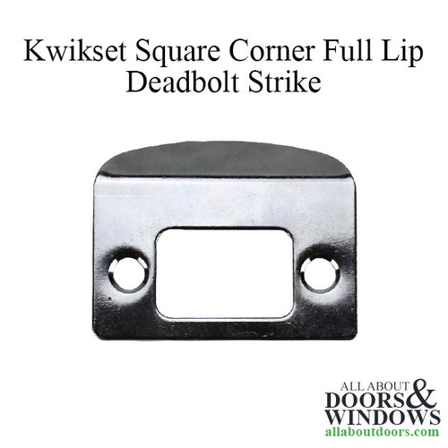 Kwikset Deadbolt Strike Plate Square Corner Full Lip Strike Kwikset 84638-26 - Kwikset Deadbolt Strike Plate Square Corner Full Lip Strike Kwikset 84638-26
