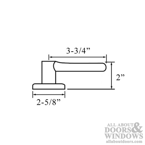 Kwikset Saxton Left Handed Passage Leverset Polished Brass Saxton Passage Handle - Kwikset Saxton Left Handed Passage Leverset Polished Brass Saxton Passage Handle