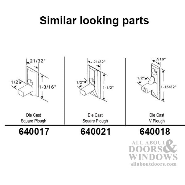 Tilt-In Window Locking Cam Pivot Pin, 1 hole Tilt Stud for Tilt-In wood windows - Zinc Diecast - Tilt-In Window Locking Cam Pivot Pin, 1 hole Tilt Stud for Tilt-In wood windows - Zinc Diecast