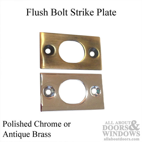 Flush Bolt Strike - 1-3/4 x 1 - Flush Bolt Strike - 1-3/4 x 1