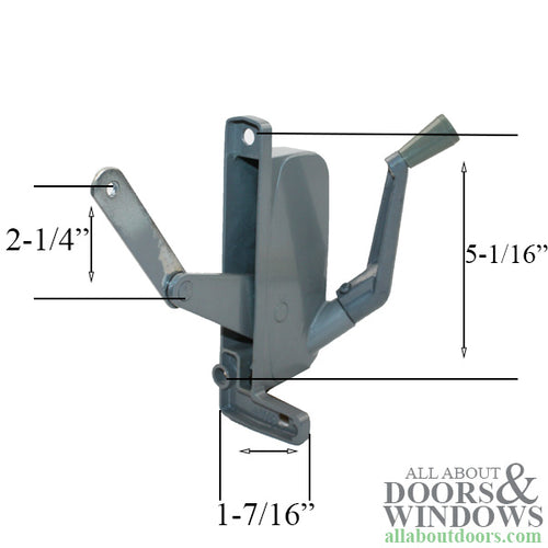 Crown awning operator-Aluminum-Right hand - Crown awning operator-Aluminum-Right hand