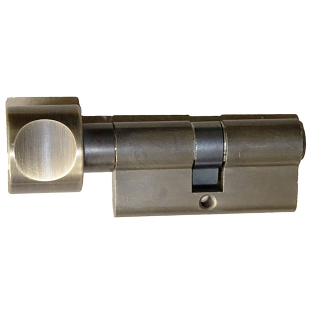 31.5/31.5 CES 360 Euro Keyed Cylinder, H-knob - Antique Brass - 31.5/31.5 CES 360 Euro Keyed Cylinder, H-knob - Antique Brass