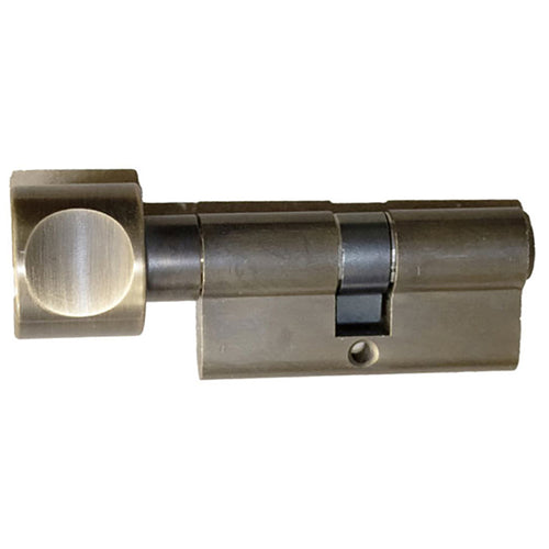31.5/31.5 CES 360 Euro Keyed Cylinder, H-knob - Antique Brass - 31.5/31.5 CES 360 Euro Keyed Cylinder, H-knob - Antique Brass