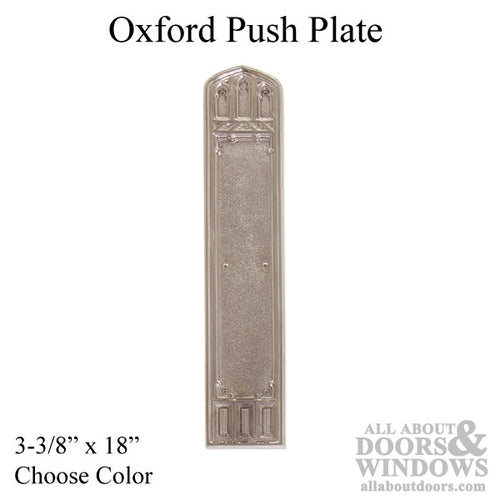 Oxford Push Plate 3-3/8