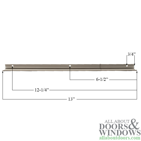 Roto 13-Inch Face Mount Track - Replacement Window Hardware - Roto 13-Inch Face Mount Track - Replacement Window Hardware