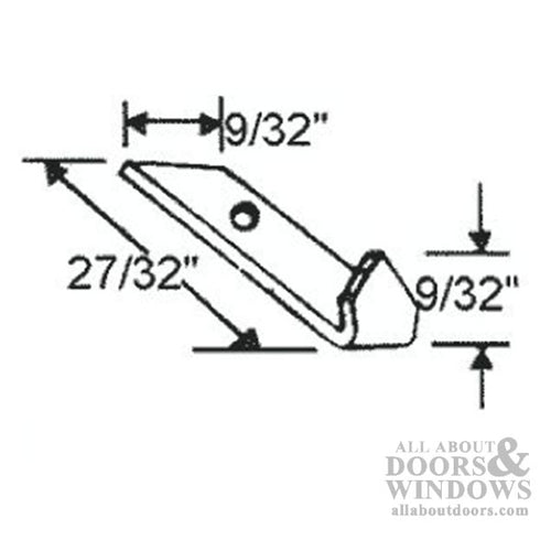 1/2 Inch Tilt Channel Balance (5/8 x 9/16) with #1 Balance Clip - 1/2 Inch Tilt Channel Balance (5/8 x 9/16) with #1 Balance Clip