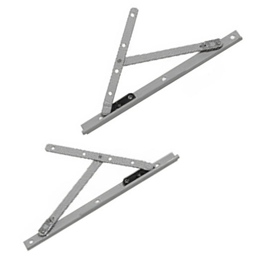Truth 13.43 Awning Window 10" Track & Hinges, Pairs -Stainless Steel