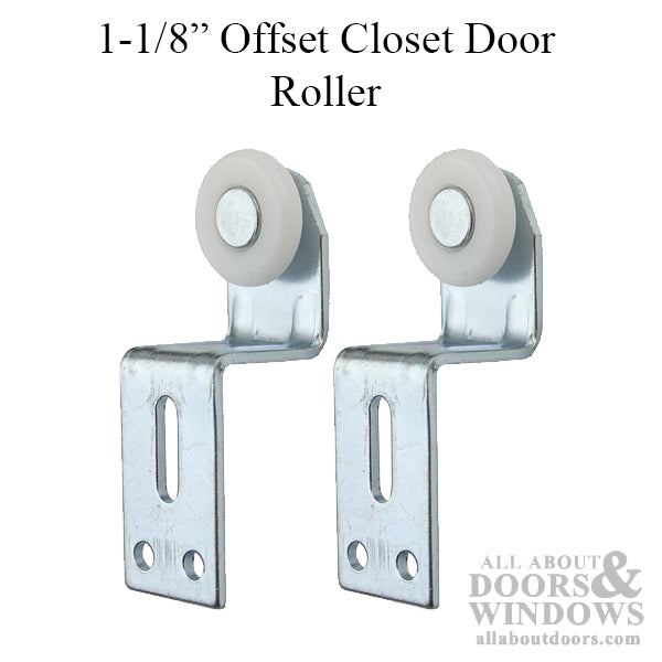 Cox Closet Door Roller Top Hung 1 Inch Plastic Wheel 1-1/8 Inch Offset - Cox Closet Door Roller Top Hung 1 Inch Plastic Wheel 1-1/8 Inch Offset