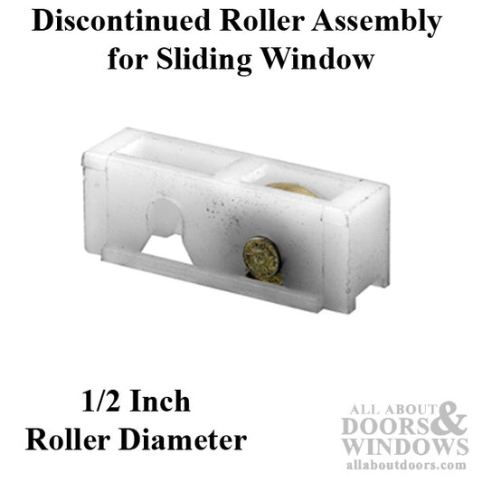 Discontinued - Roller Assembly (Flat) - Sliding Windows, Nylon / Steel