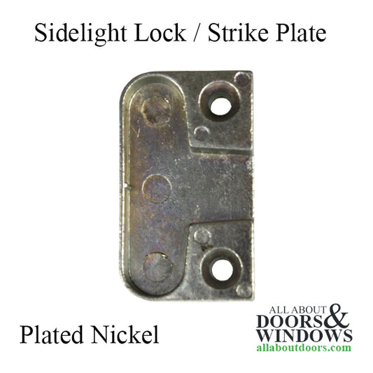 Sidelight Lock Plate, Roller Strike - Nickel Silver