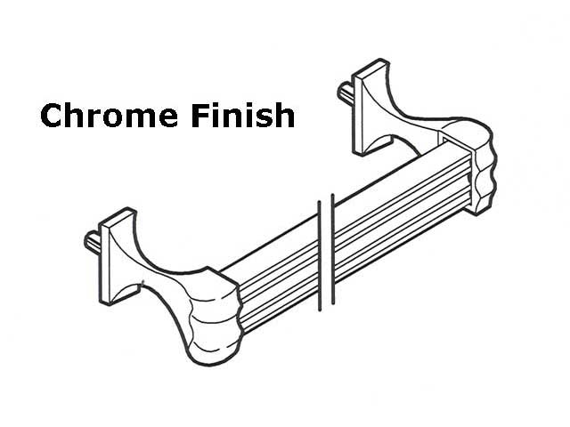 Towel Bar Assembly 32 Inch Chrome - Towel Bar Assembly 32 Inch Chrome