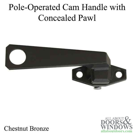Pole Operated Cam Handle, 12.7mm Concealed Pawl, Left Hand, Chestnut Bronze