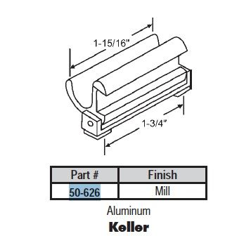 Keller Sash Lock, Sliding loaded Window Latch - Keller Sash Lock, Sliding loaded Window Latch