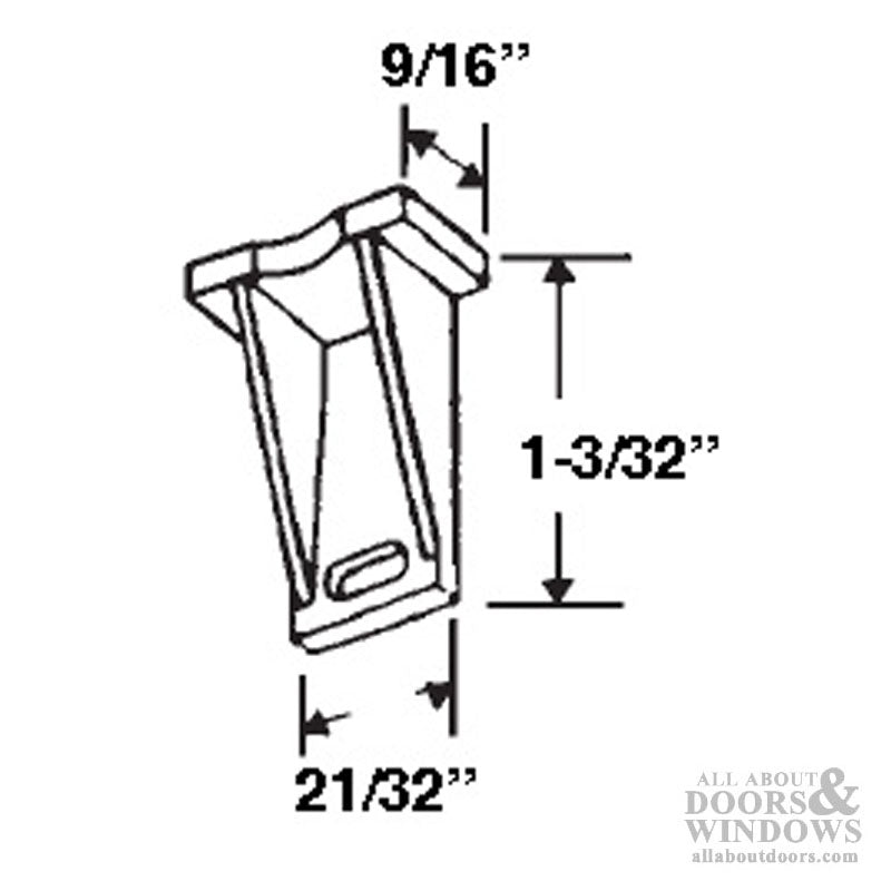 Top Sash Guide, Keller Aluminum Window - Top Sash Guide, Keller Aluminum Window