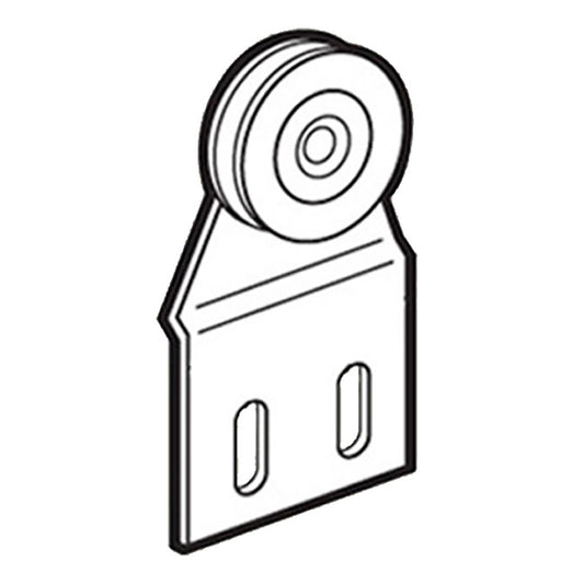 DISCONTINUED Top Hung Roller Assembly with 1 Inch Steel Wheel for Sliding Screen Door