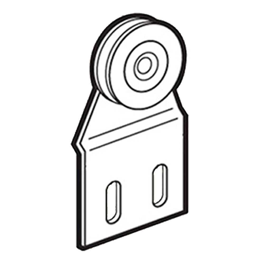 DISCONTINUED Top Hung Roller Assembly with 1 Inch Steel Wheel for Sliding Screen Door - DISCONTINUED Top Hung Roller Assembly with 1 Inch Steel Wheel for Sliding Screen Door