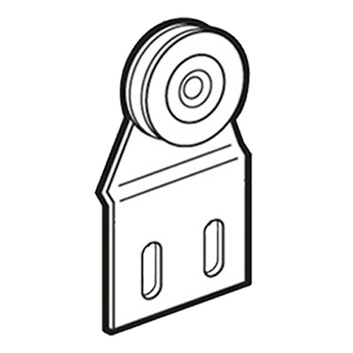 DISCONTINUED Top Hung Roller Assembly with 1 Inch Steel Wheel for Sliding Screen Door - DISCONTINUED Top Hung Roller Assembly with 1 Inch Steel Wheel for Sliding Screen Door