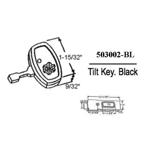 Amacor Keyed Tilt Latch Assembly - Pairs - Black - Amacor Keyed Tilt Latch Assembly - Pairs - Black