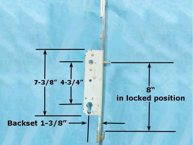 Hoppe FUHR Multipoint Lock 3 Hook Mortise Multipoint Lock For Sliding Doors - Hoppe FUHR Multipoint Lock 3 Hook Mortise Multipoint Lock For Sliding Doors