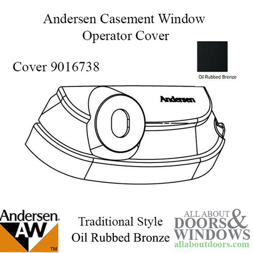 Operator Cover for Andersen Perma-Shield Improved/E-Z Casement Windows - Traditional - ORB - Operator Cover for Andersen Perma-Shield Improved/E-Z Casement Windows - Traditional - ORB