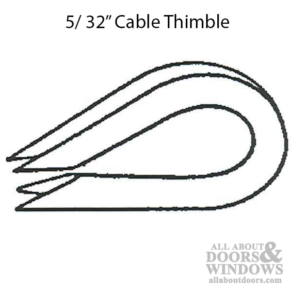 Cable Thimble for 5/32 Inch Cable - Cable Thimble for 5/32 Inch Cable