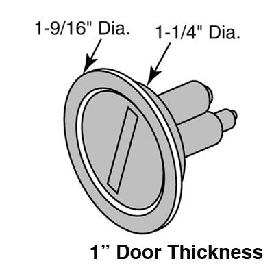 Emergency Entry Knob - 1 Inch Door Thickness - Emergency Entry Knob - 1 Inch Door Thickness