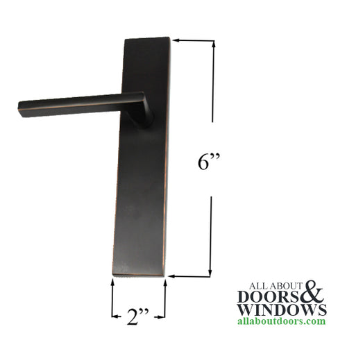 Emtek Multipoint Trim, 2 x 10 inch, Non-Keyed Thumbturn, Split Finish - Emtek Multipoint Trim, 2 x 10 inch, Non-Keyed Thumbturn, Split Finish