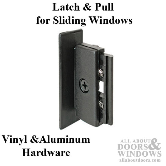 Latch and Pull - Vinyl and Aluminum Hardware, Plastic - Black