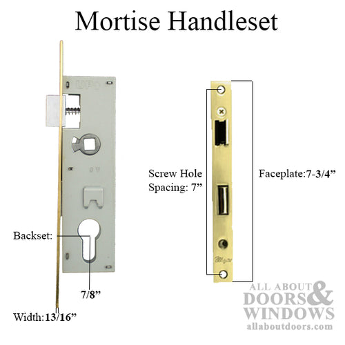 Storm Door Mortise Hardware Handle Kit - Storm Door Mortise Hardware Handle Kit