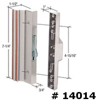 Peachtree Patio Door Handle, 4-15/16 Inch Screw Hole Center - Peachtree Patio Door Handle, 4-15/16 Inch Screw Hole Center