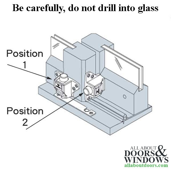 Auxiliary Foot Bolt for Truth Rectangular Patio Door - Auxiliary Foot Bolt for Truth Rectangular Patio Door