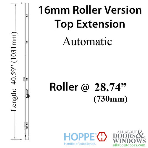 16mm Auto Top Extension, Roller @ 28.74