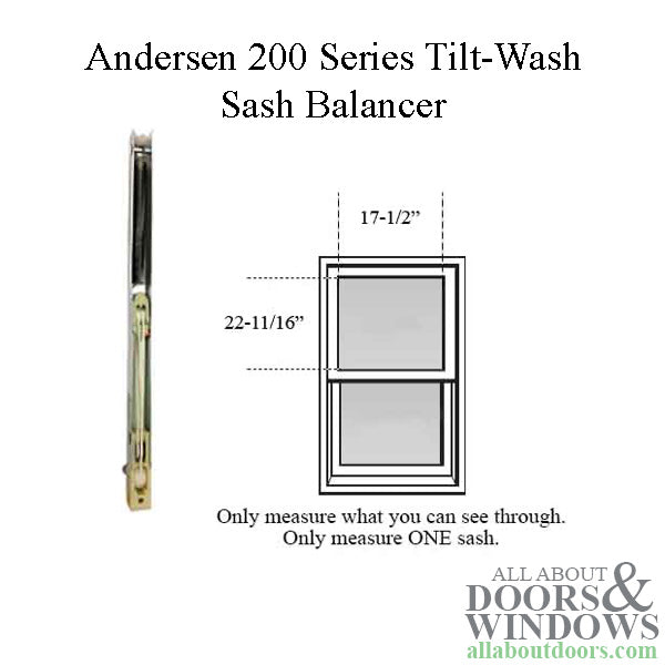 Andersen 200 Series Tilt-Wash Double Hung Sash Balancer - M746 - Andersen 200 Series Tilt-Wash Double Hung Sash Balancer - M746