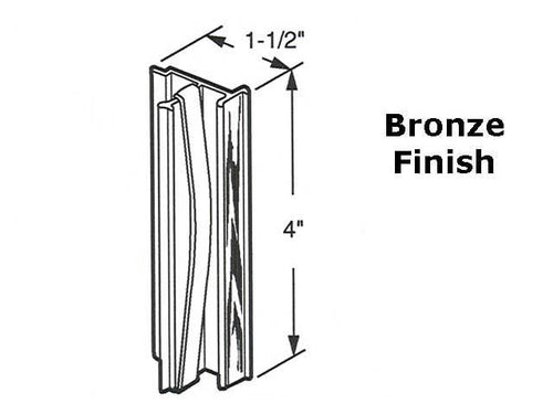 Latch and Pull - Vinyl and Aluminum Sash Hardware, Extruded Aluminum - Bronze - Latch and Pull - Vinyl and Aluminum Sash Hardware, Extruded Aluminum - Bronze