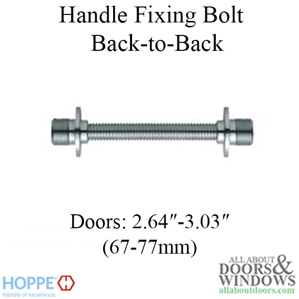 Hoppe Handle Fixing Bolt for Back-to-Back Pull Handles - Hoppe Handle Fixing Bolt for Back-to-Back Pull Handles