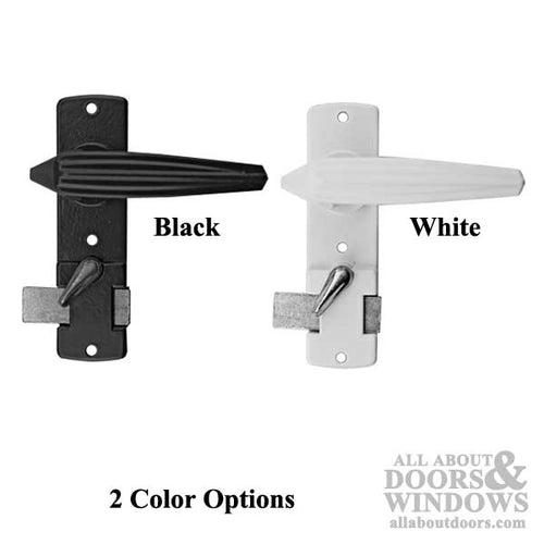 Inside Handle with Slide Bolt for Storm Door -  2 Colors - Inside Handle with Slide Bolt for Storm Door -  2 Colors