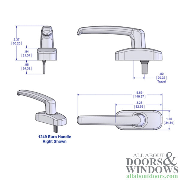 Multipoint Tilt Turn Casement Window Handle - Multipoint Tilt Turn Casement Window Handle