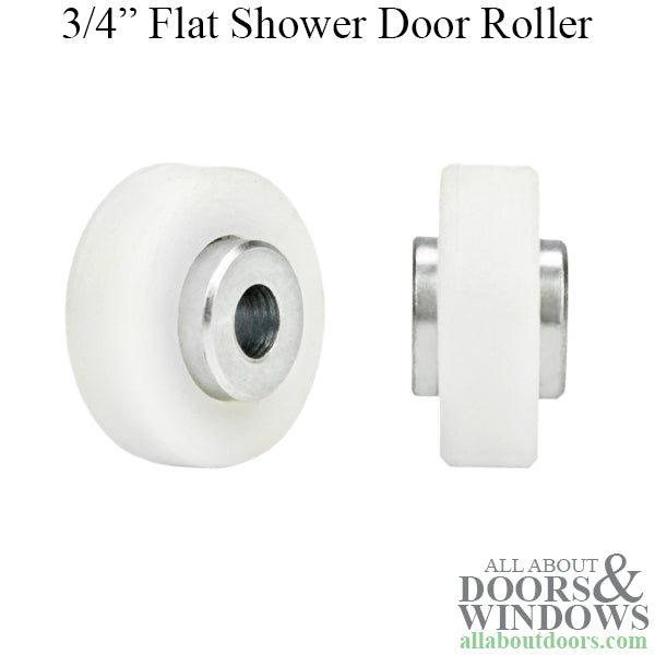 Ball Bearing Wheel Roller for Shower Doors Non-Threaded 3/4