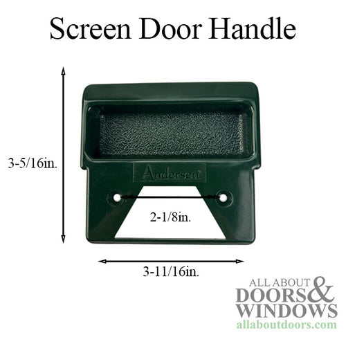 Andersen Inside Screen Door Handle Forest Green - Andersen Inside Screen Door Handle Forest Green