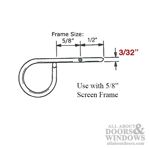 Window Screen Lock Pin, 3/32 inch Diameter - 6 pack - Window Screen Lock Pin, 3/32 inch Diameter - 6 pack