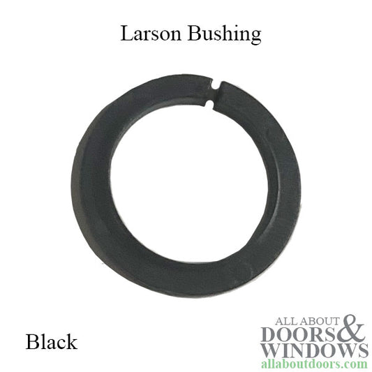 Larson Bushing, black, "T" split nylon, pair for Pella 6000 series storm door handle set