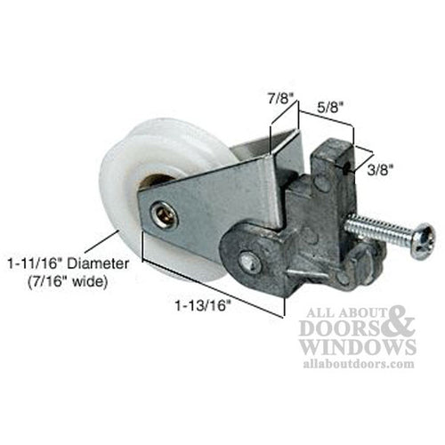 Sliding Door Roller with Adjustable Diecast Housing Assembly 1.688 Inch Nylon Ball Bearing Wheel Diameter - Sliding Door Roller with Adjustable Diecast Housing Assembly 1.688 Inch Nylon Ball Bearing Wheel Diameter