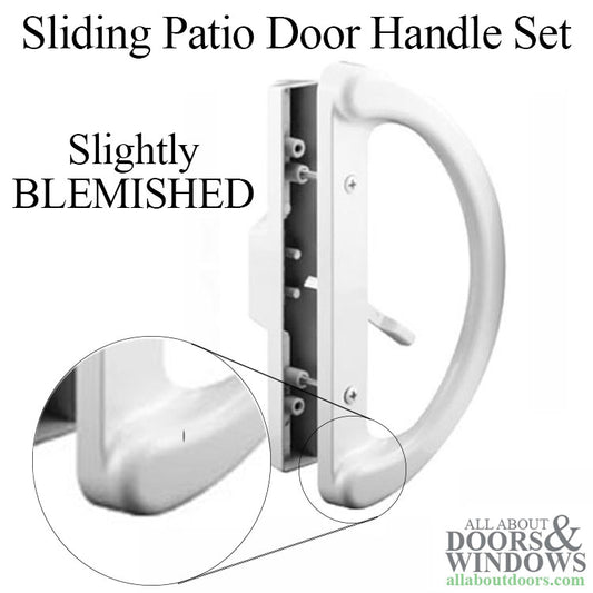 Blemished Handle Set - Sliding Patio Door, Heavy Duty - White