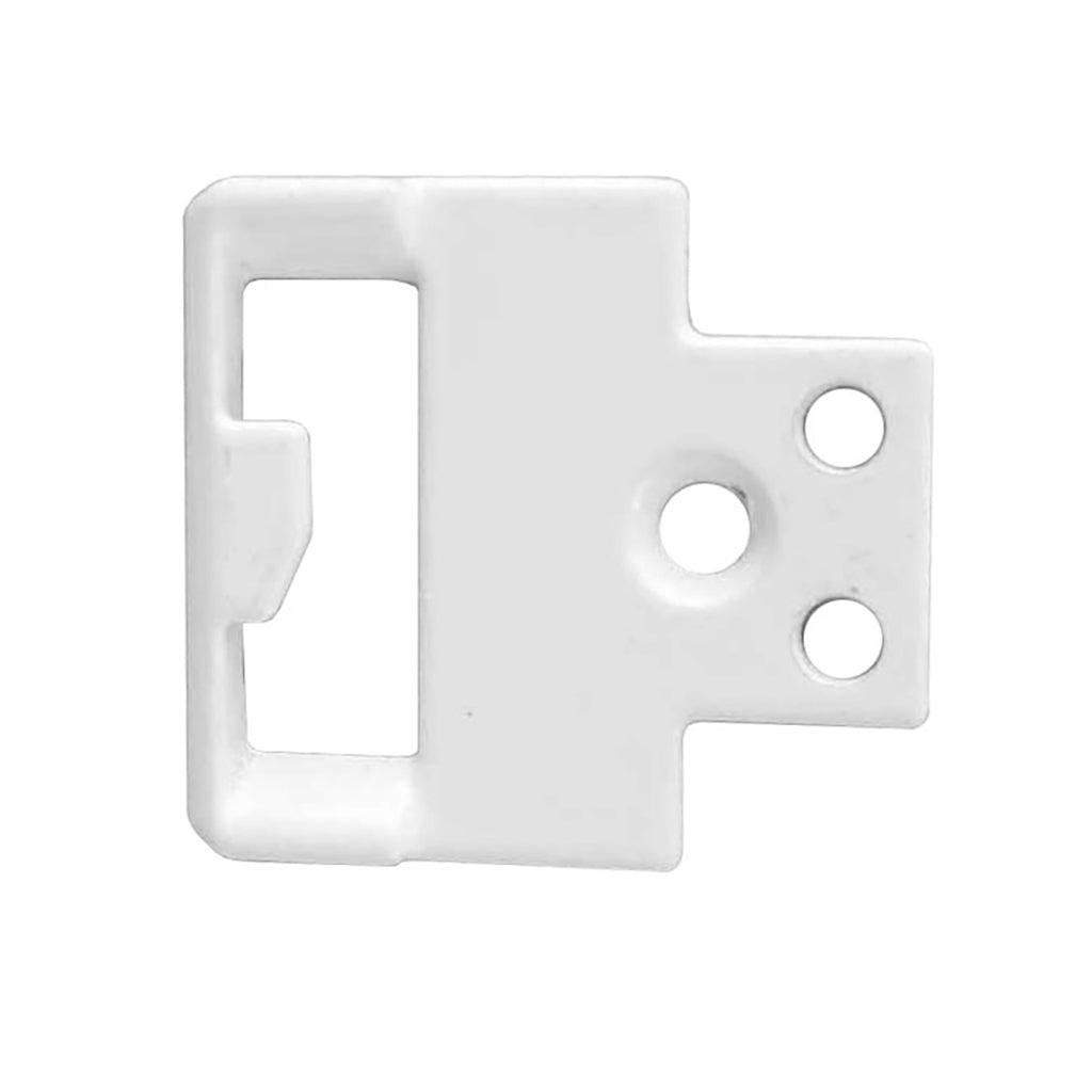 Sash Lock Keeper, 7/16 Inch Hole Center - Blue White - Sash Lock Keeper, 7/16 Inch Hole Center - Blue White