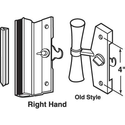 Inside Handle, Sliding glass patio door -  Right Hand - Inside Handle, Sliding glass patio door -  Right Hand